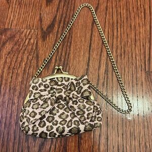 Gymboree Baby Girl Pink Leopard Coin Purse with Chain
